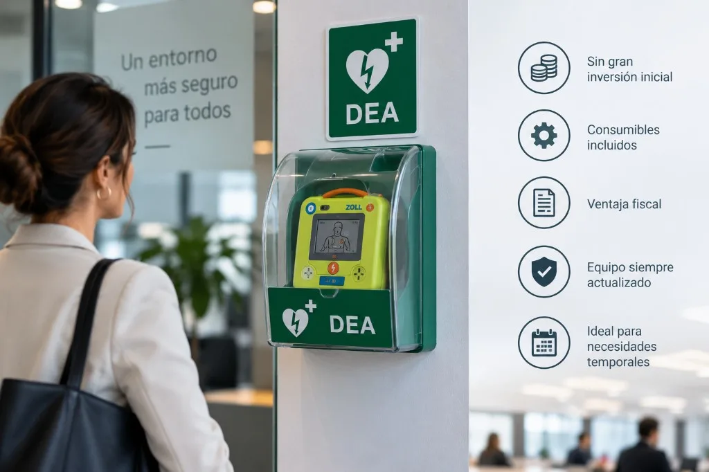 DEA en empresa: visible, señalizado y accesible en el recorrido de las personas